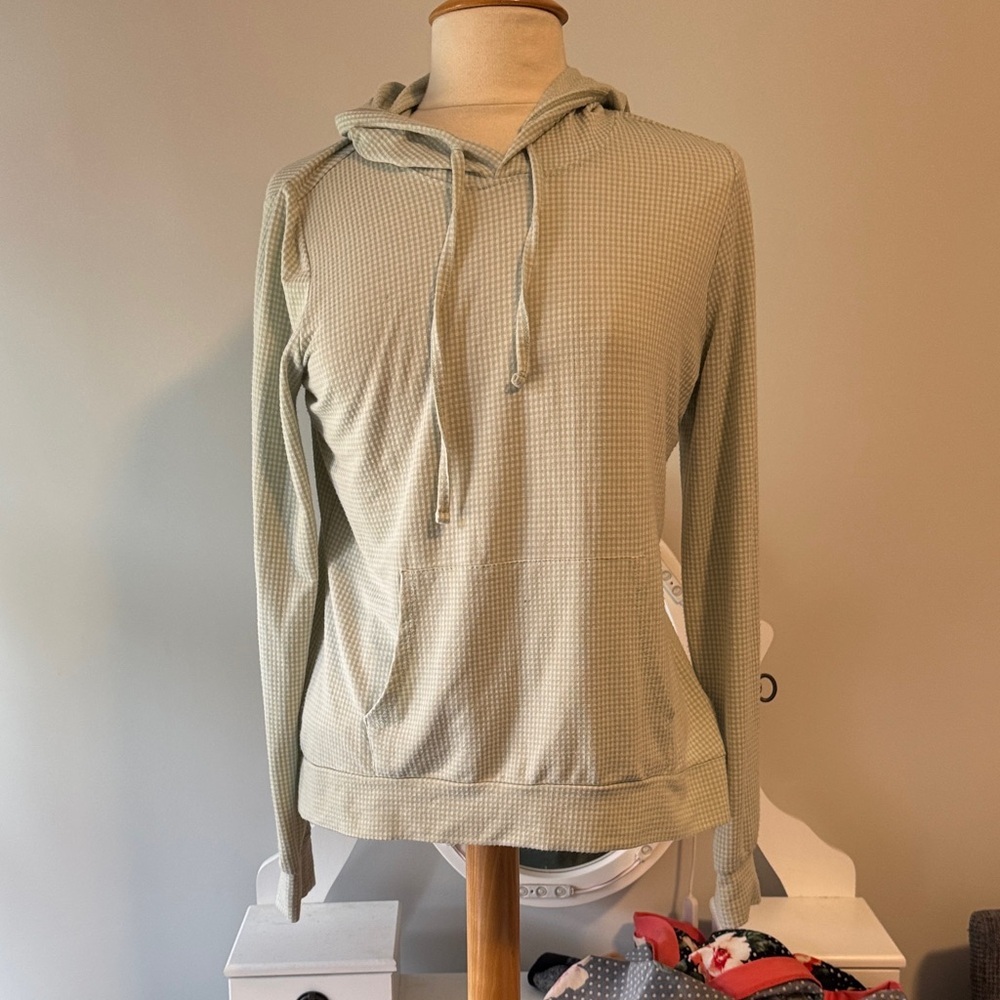💜Vintage Green Hooded Top